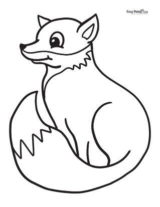 Fox coloring pages