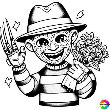 Freddy krueger coloring pages for kids ausmalbilder kinder ausmalbilder animation