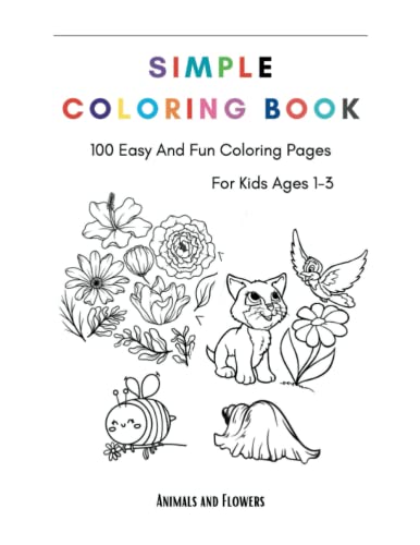 Simple coloring book for kids