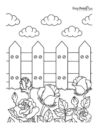 Flower coloring pages