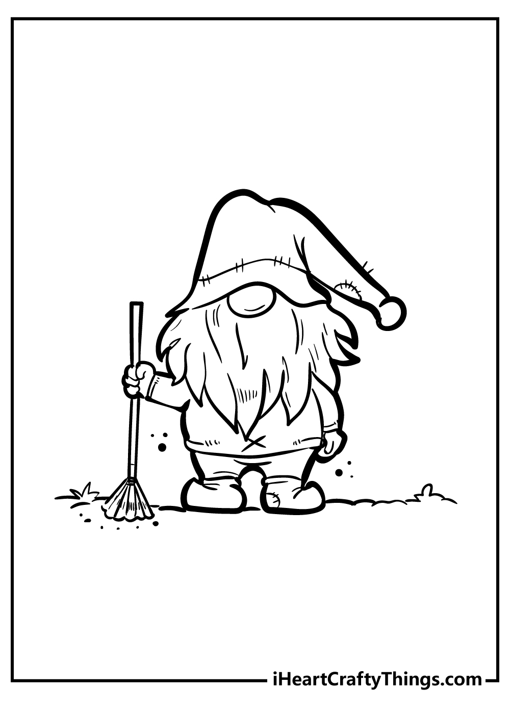 Gnomes coloring pages free printables