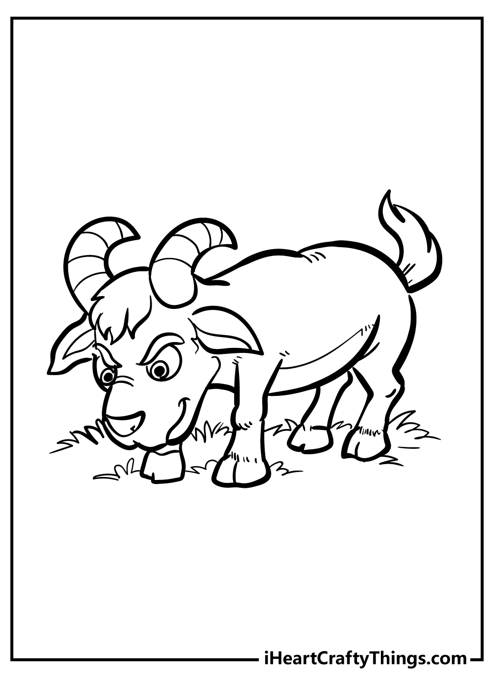 Goat coloring pages free printables