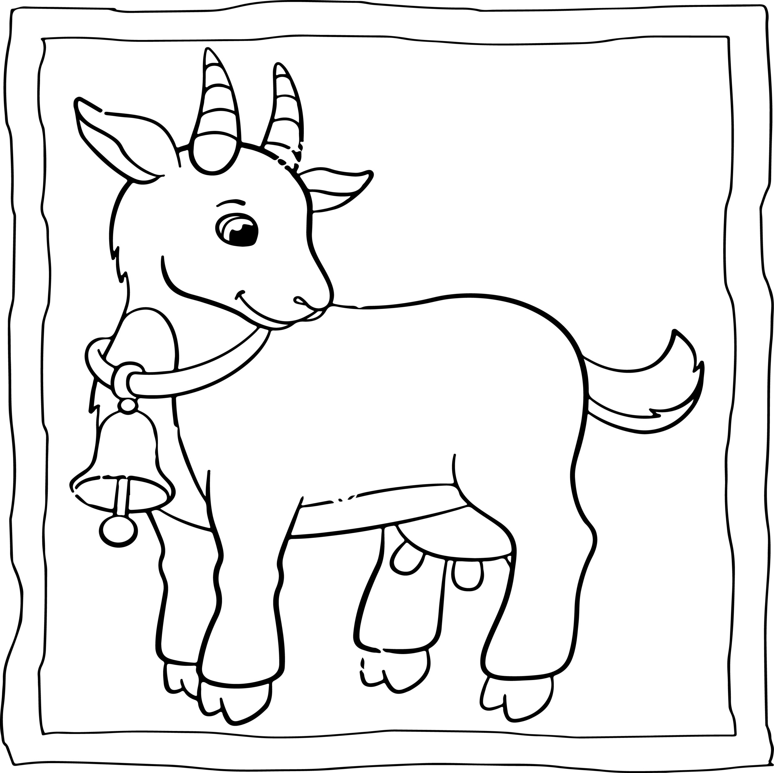 Goat coloring book easy and fun goat coloring pages for kids made by teachers