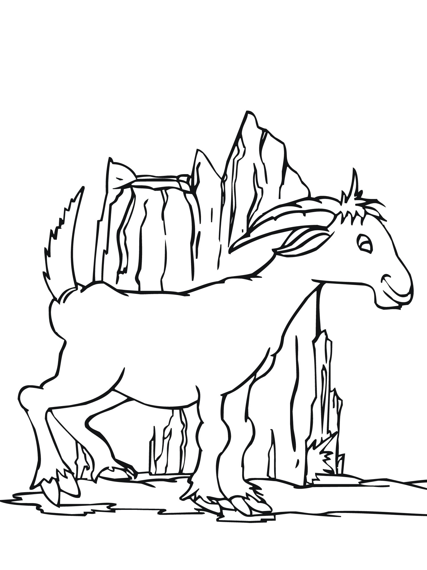 Free printable goat coloring pages for kids