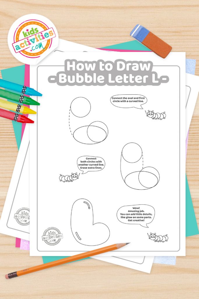 How to draw the letter l in bubble graffiti kids activities blog