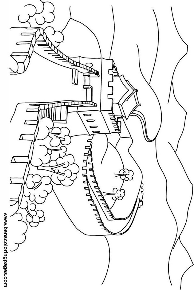 Great wall of china free coloring book