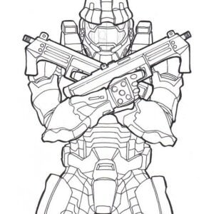 Halo coloring pages printable for free download