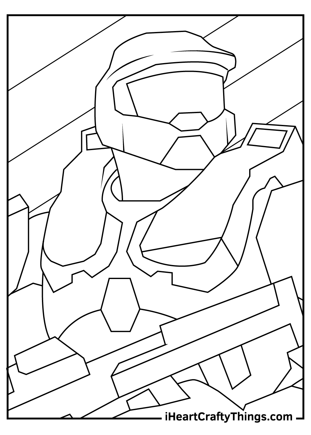 Halo coloring pages free printables