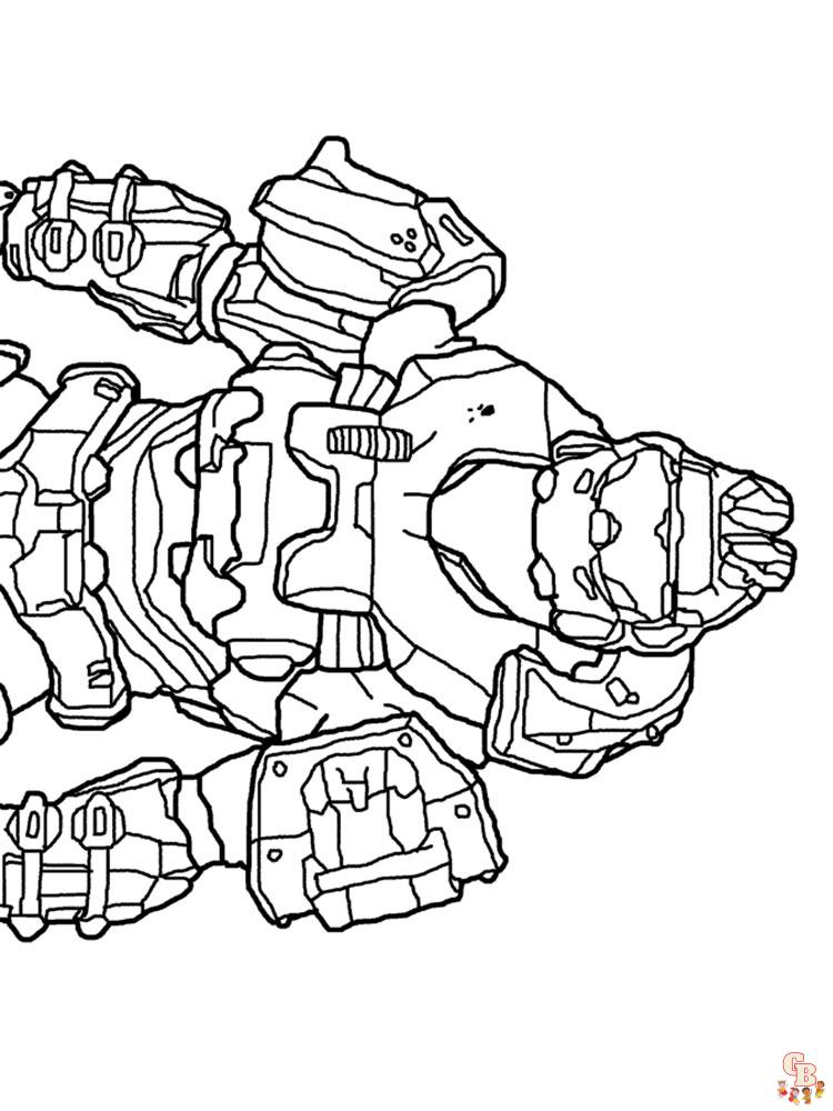 Find the best halo coloring pages for free printable fun