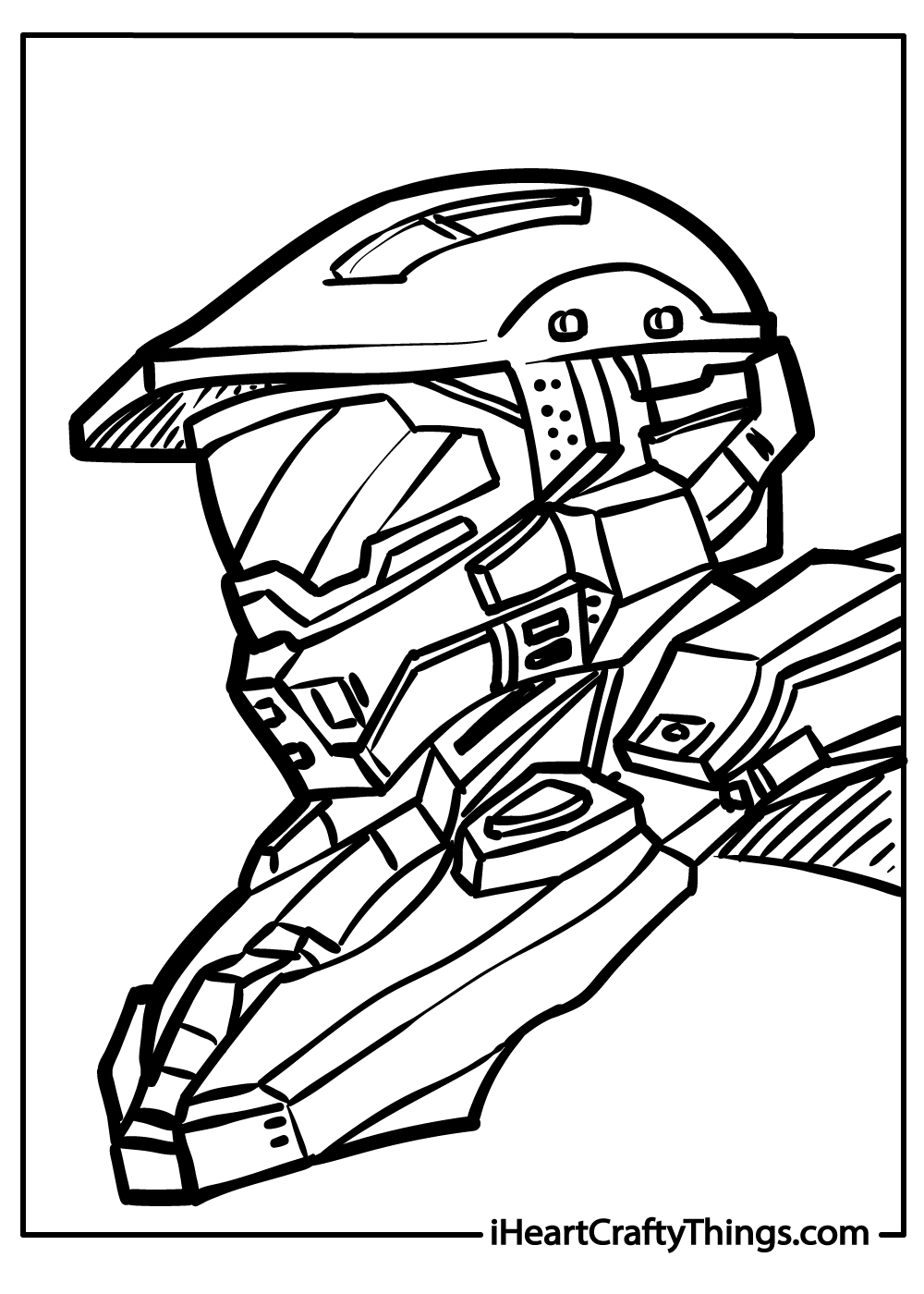 Halo coloring pages free printables