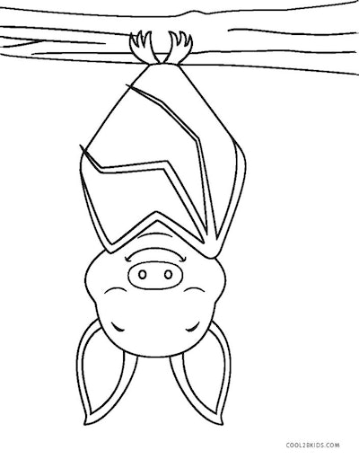 Cute bat coloring pages you can print for free