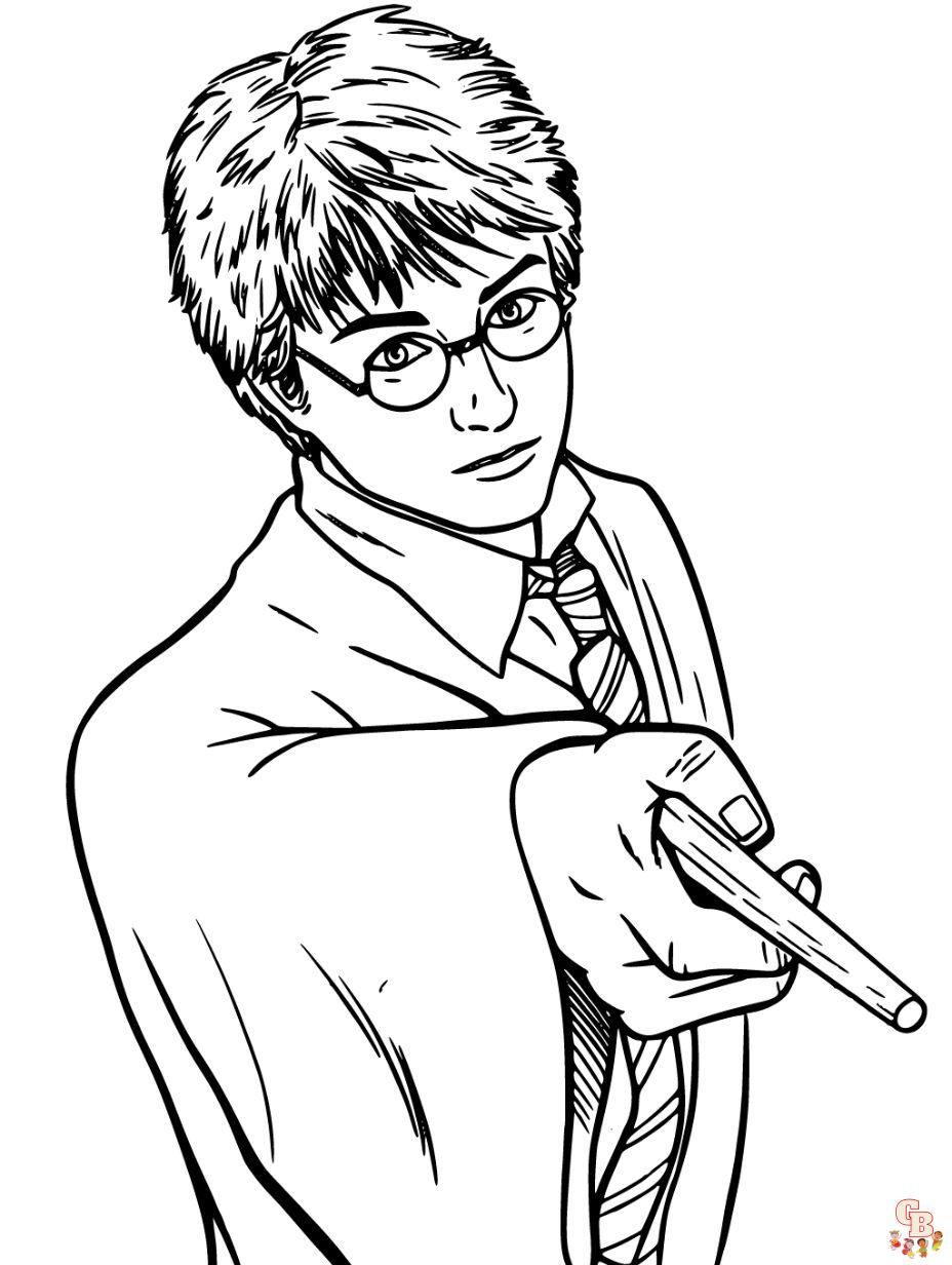 Free harry potter coloring pages for kids