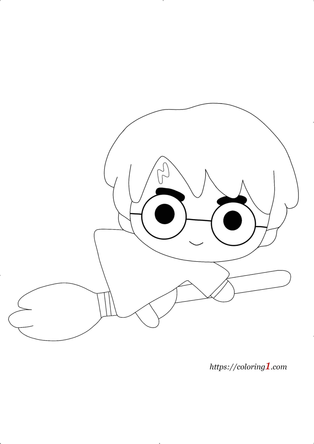 Easy harry potter coloring pages