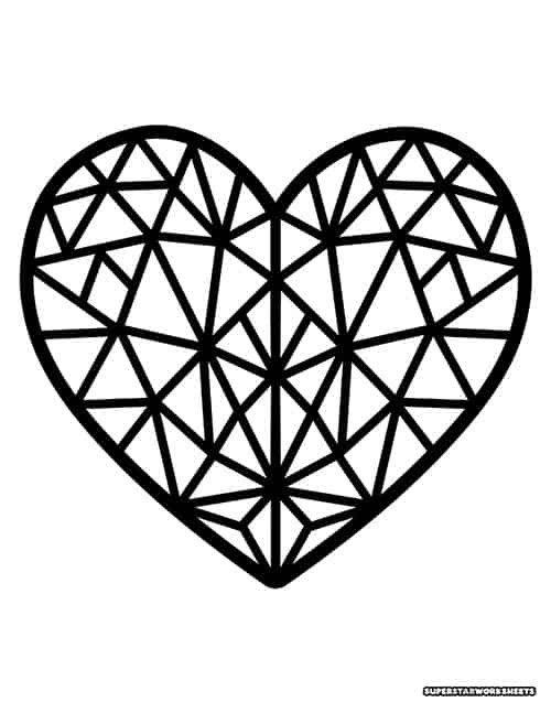 Heart coloring pages