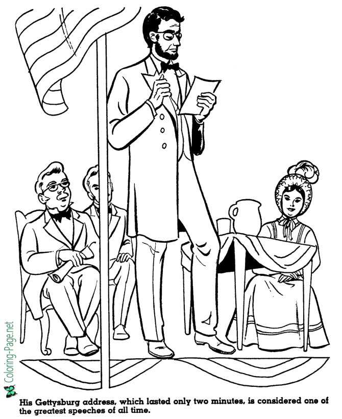 American history for kids coloring pages