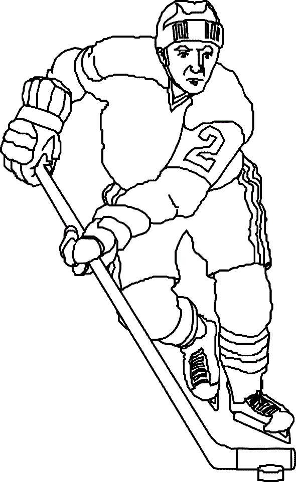 Coloring pages hockey player coloring pages