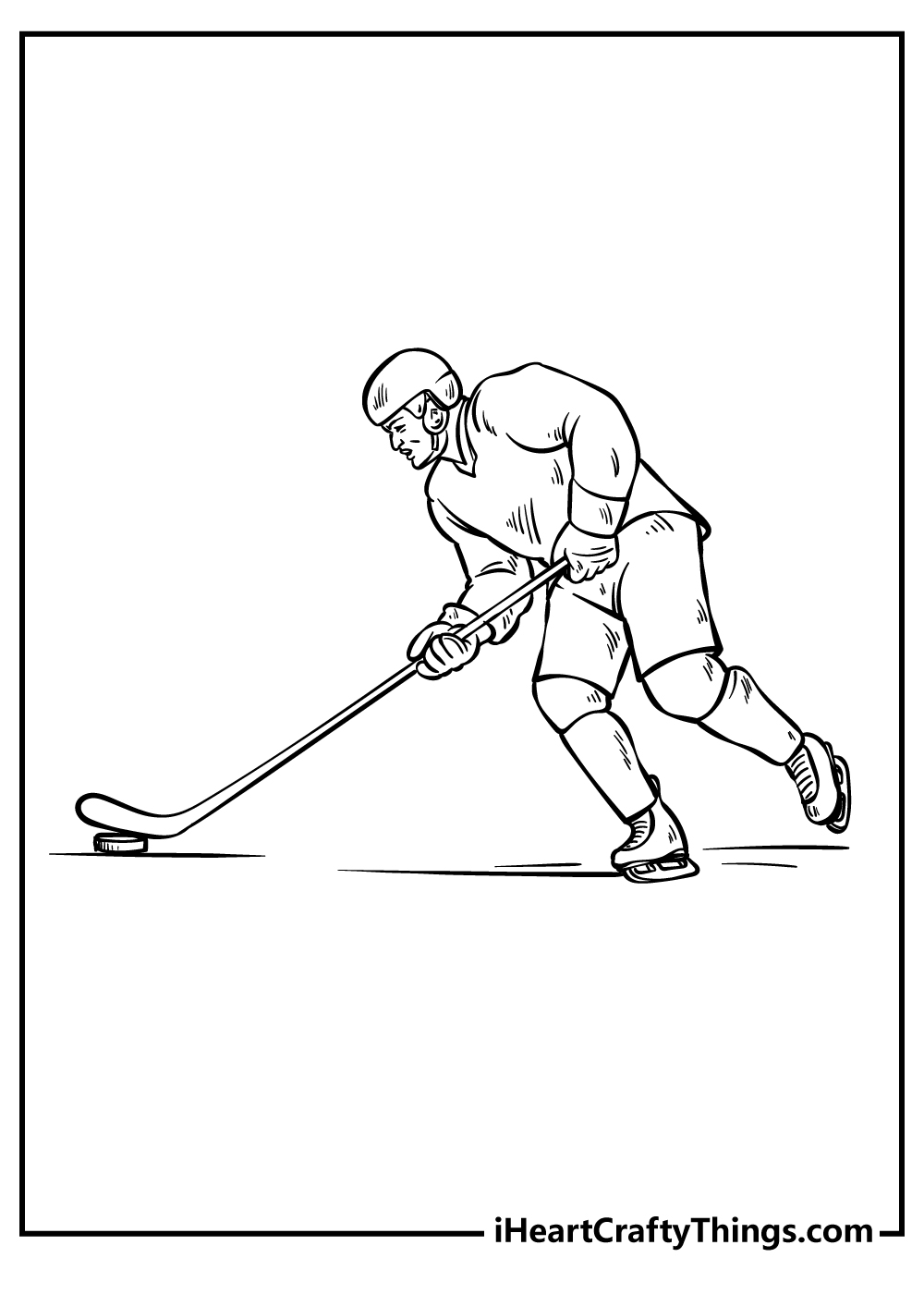 Hockey coloring pages free printables