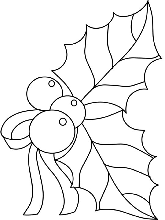 Holly coloring pages