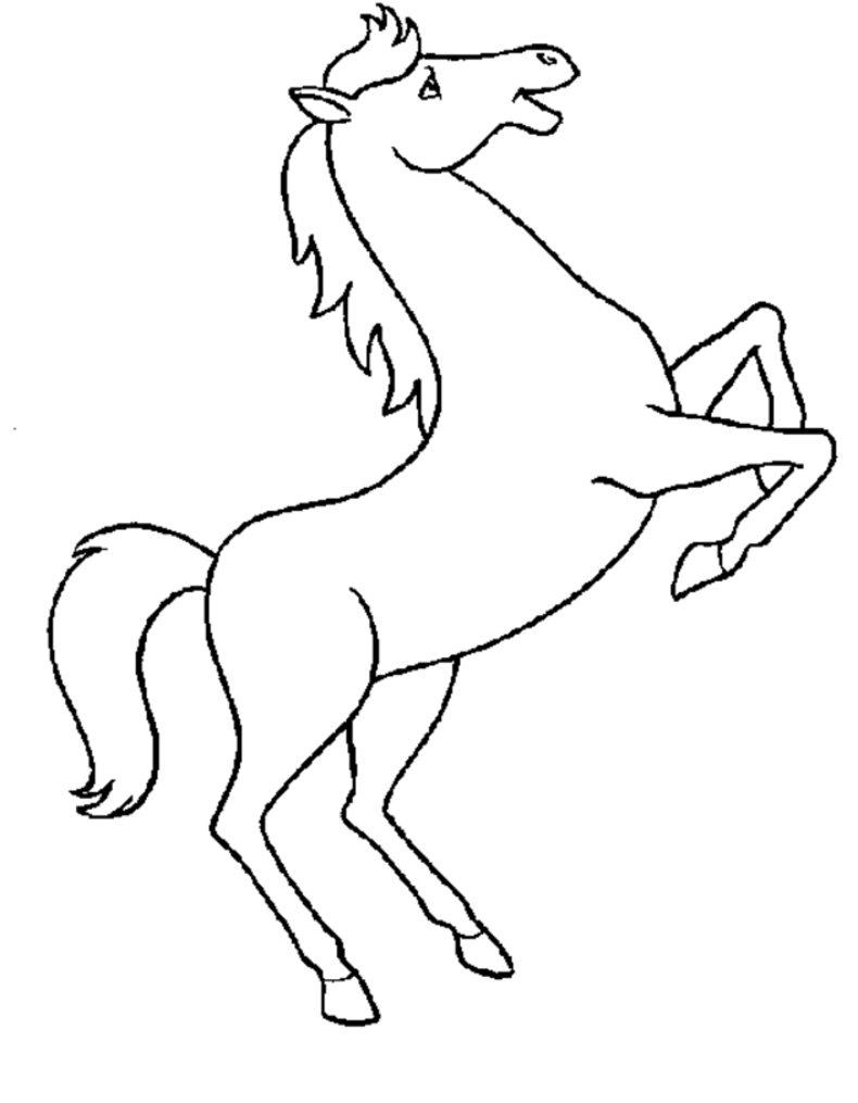 Free printable horse coloring pages for kids