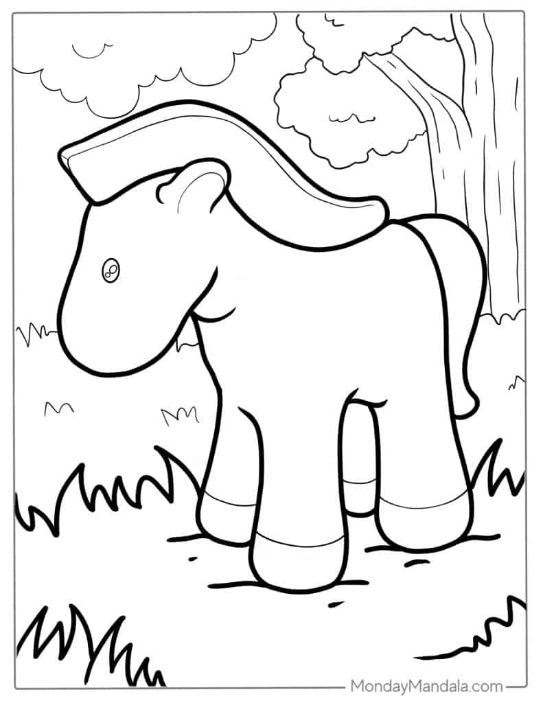 Horse coloring pages free pdf printables