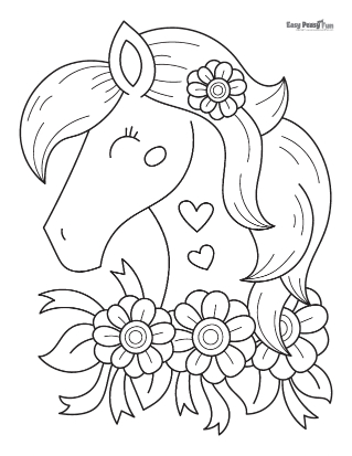 Horse coloring pages