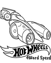 Printable hot wheels coloring pages