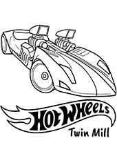 Printable hot wheels coloring pages