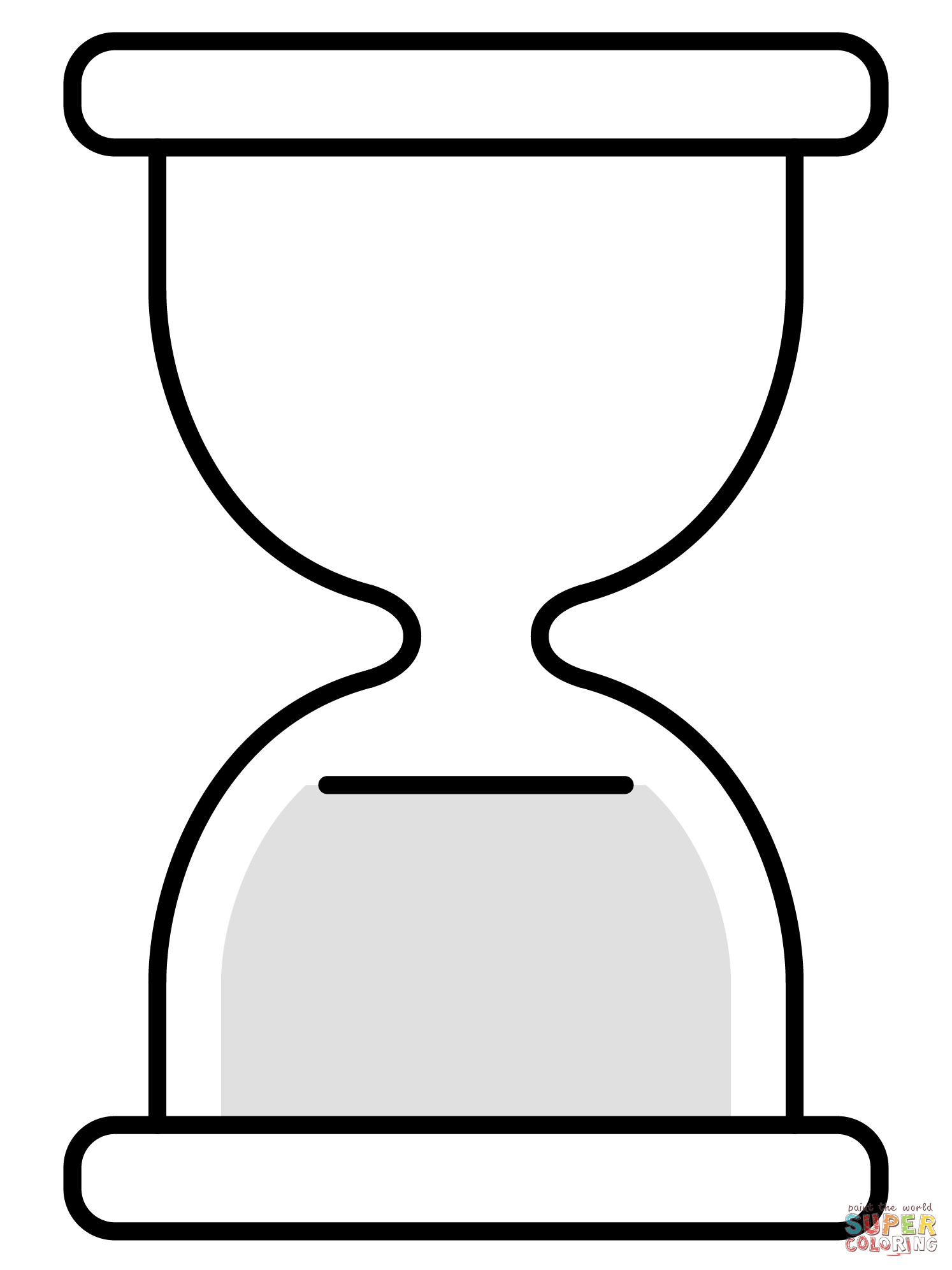 Hourglass done emoji coloring page free printable coloring pages