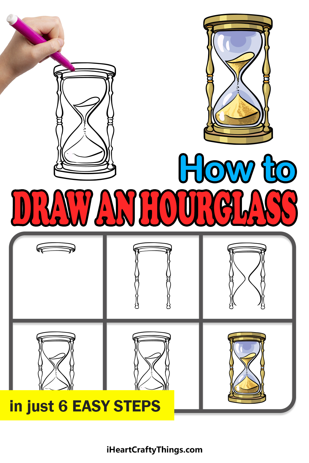 Hourglass drawing