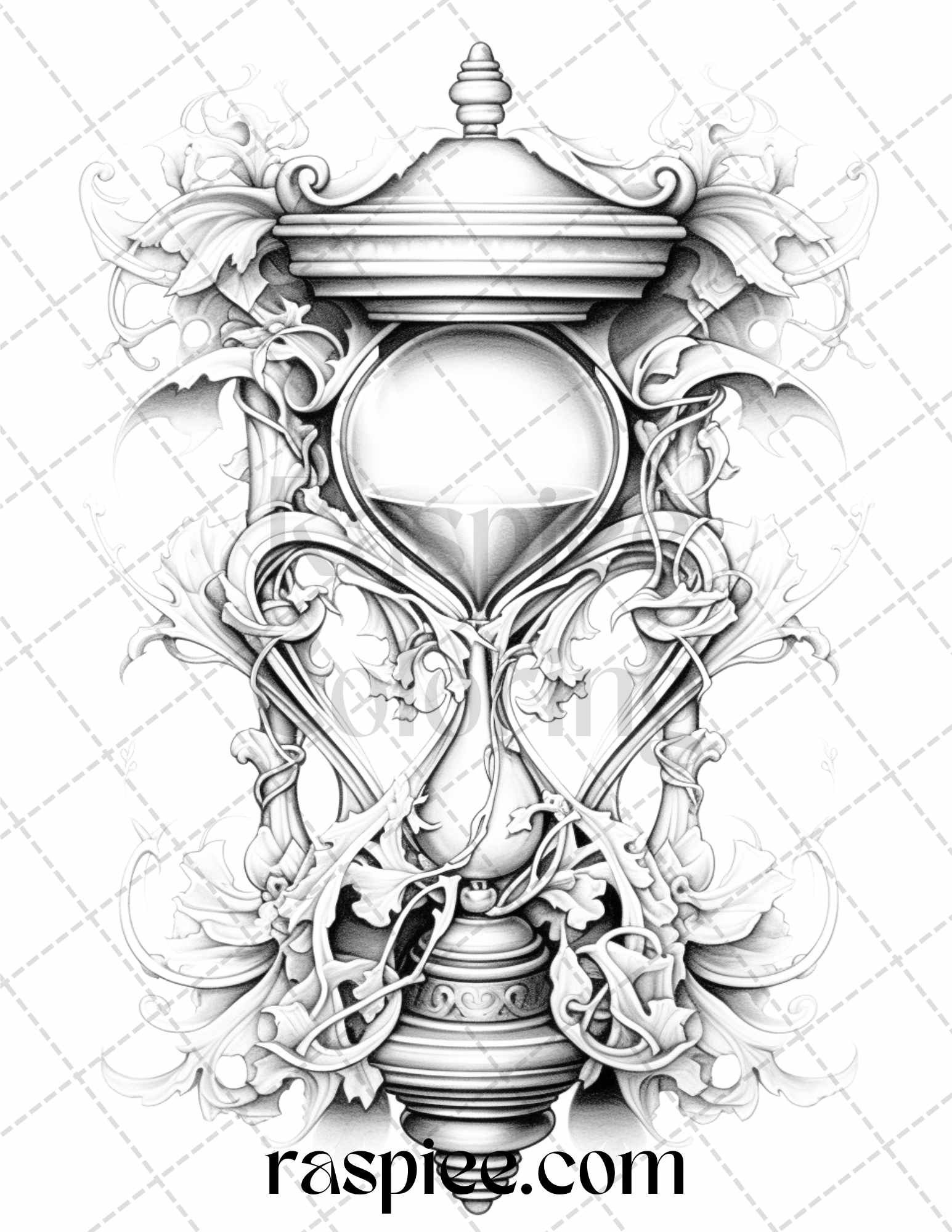 Beautiful tattoos grayscale coloring pages printable for adults pd â coloring