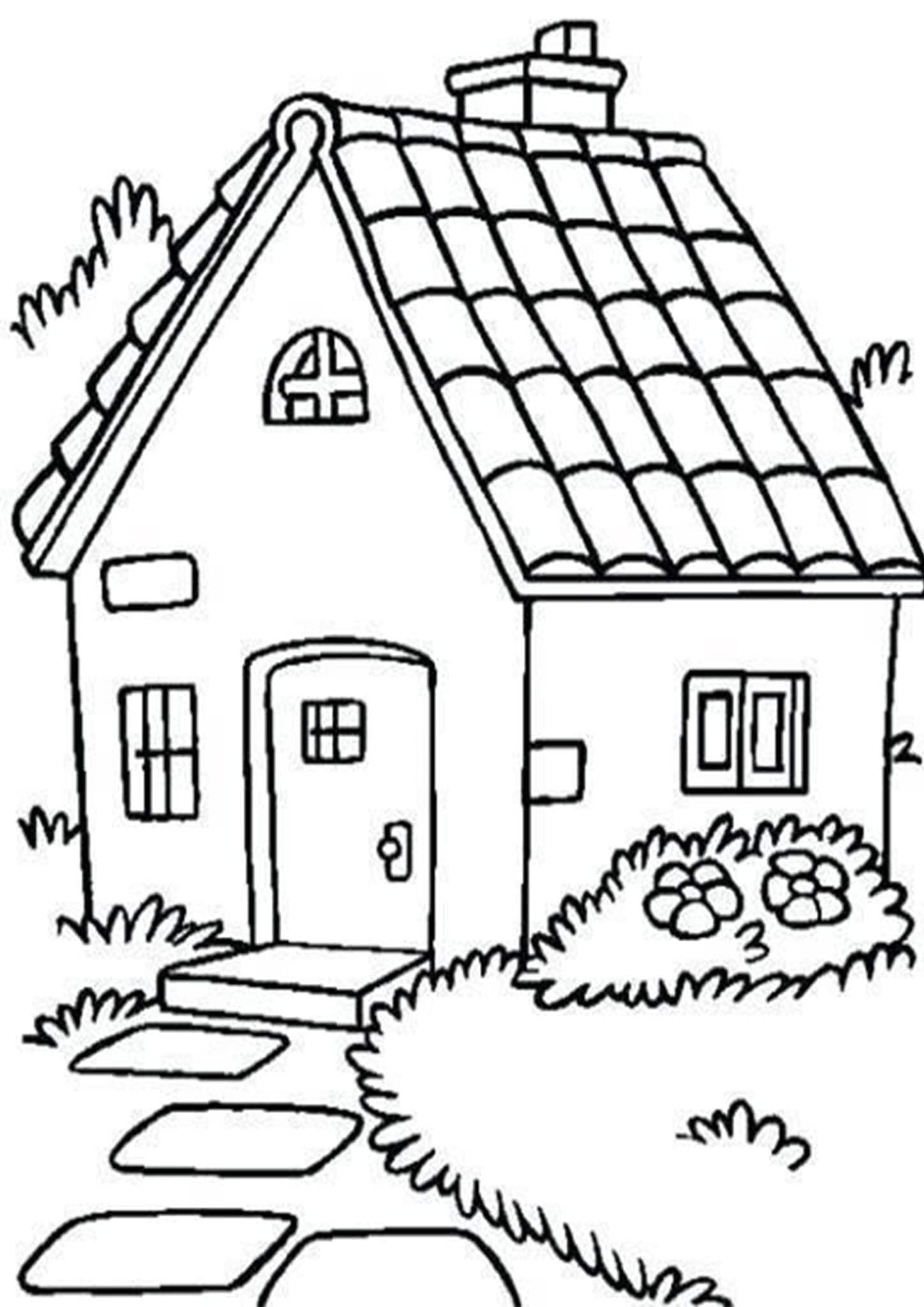 Free easy to print house coloring pages printable coloring pages free printable coloring pages coloring for kids