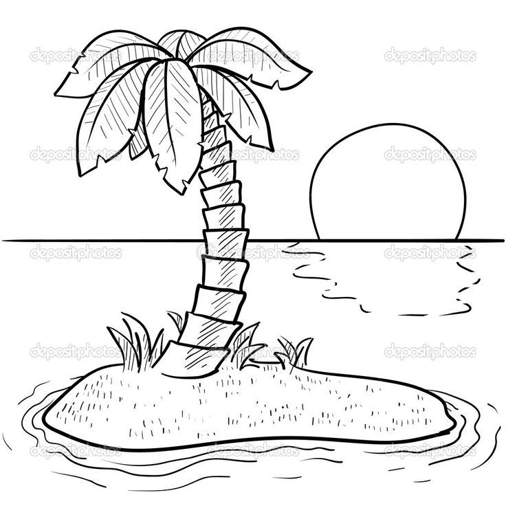 Tropical island coloring pages beach coloring pages tree coloring page coloring pages