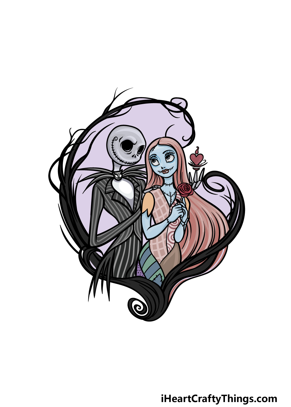 Jack and sally drawing