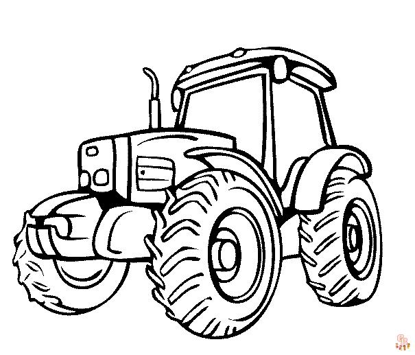 Enjoy fun time with john deere coloring pages for kids