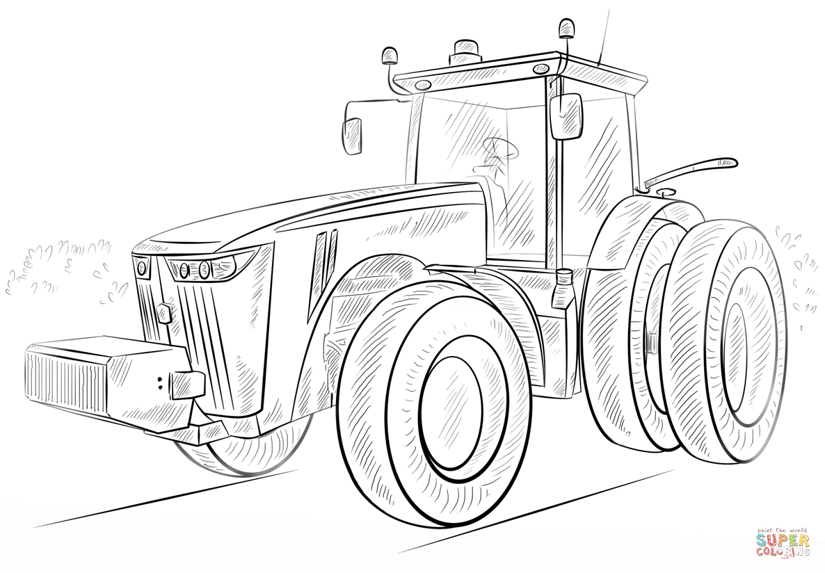 John deere tractor coloring page free printable coloring pages