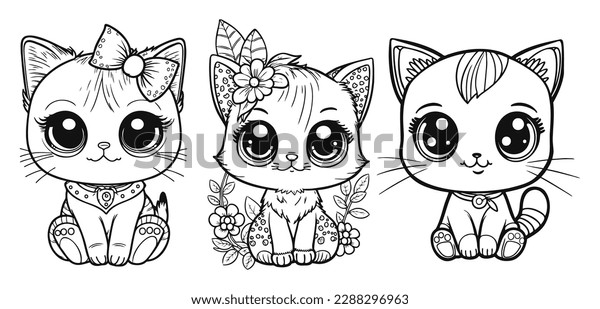 Thousand cute kitten coloring pages royalty