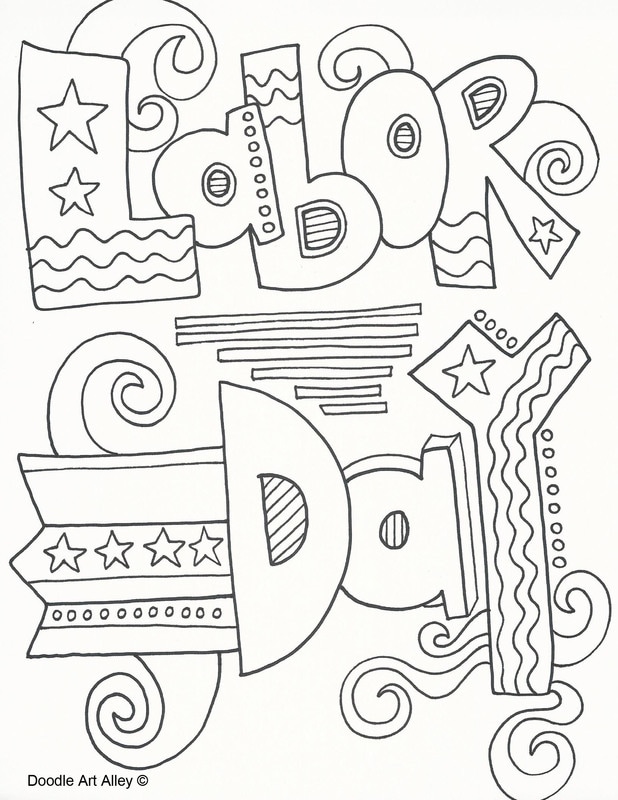 Labor day coloring pages