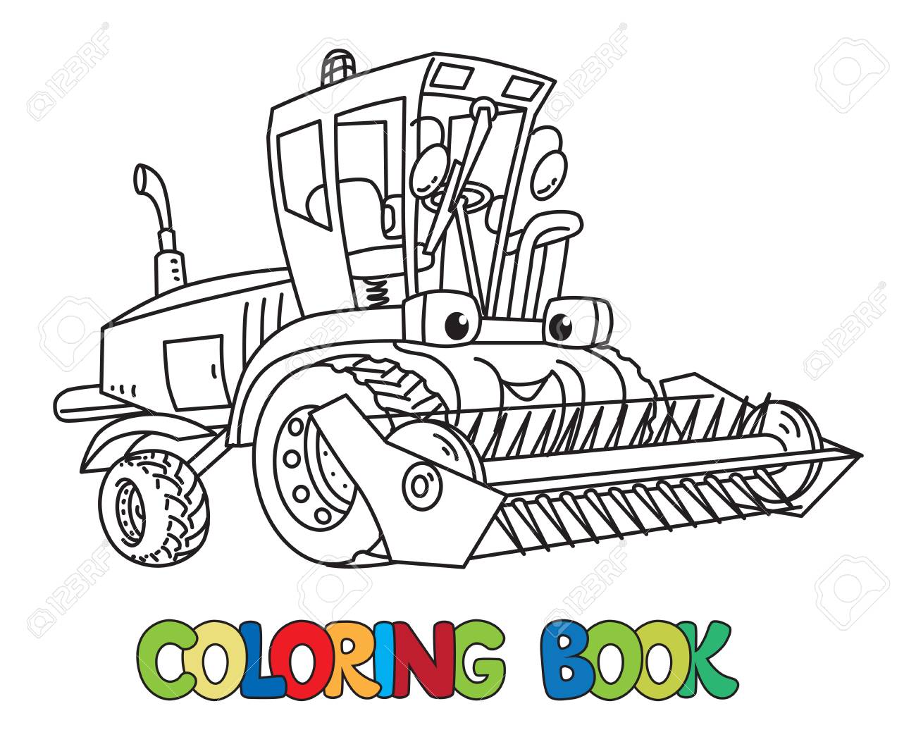 Lawn mower coloring page for kids royalty free svg cliparts vectors and stock illustration image