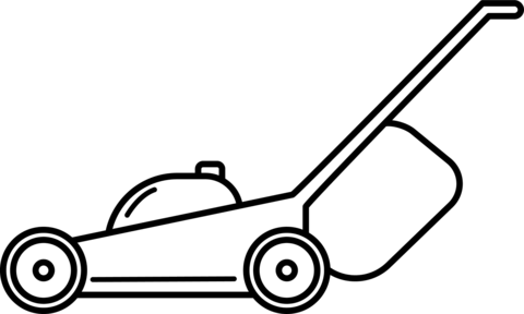 Lawn mower coloring page free printable coloring pages