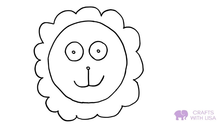 Lion coloring page