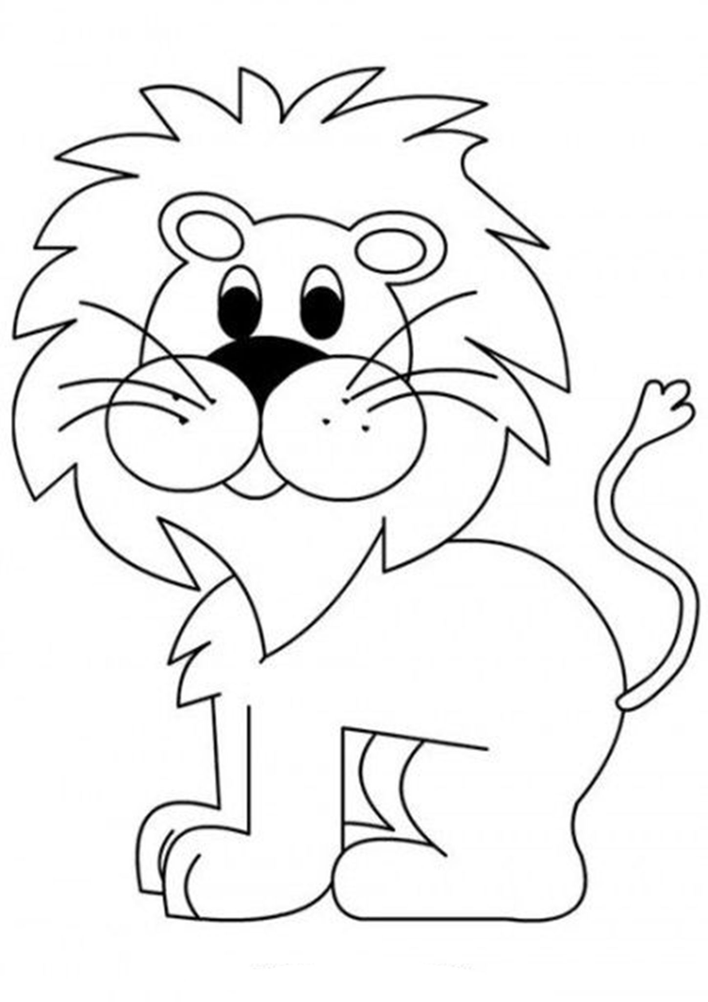 Free easy to print lion coloring pages disegni da colorare con animali disegni da colorare disegno leone