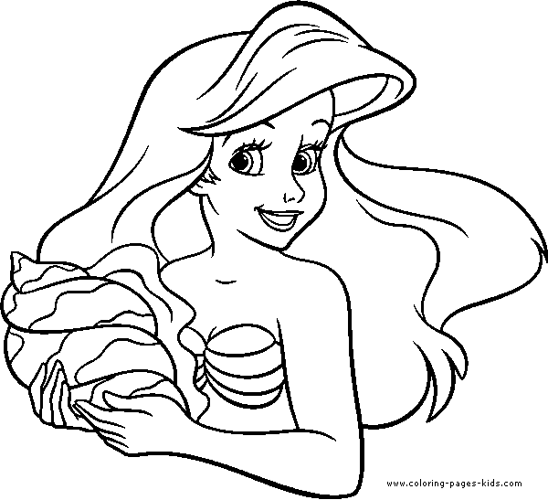 The little mermaid coloring pages