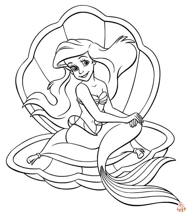 Discover the magic of ariel coloring pages with