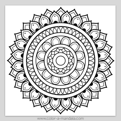 Mandala coloring page m