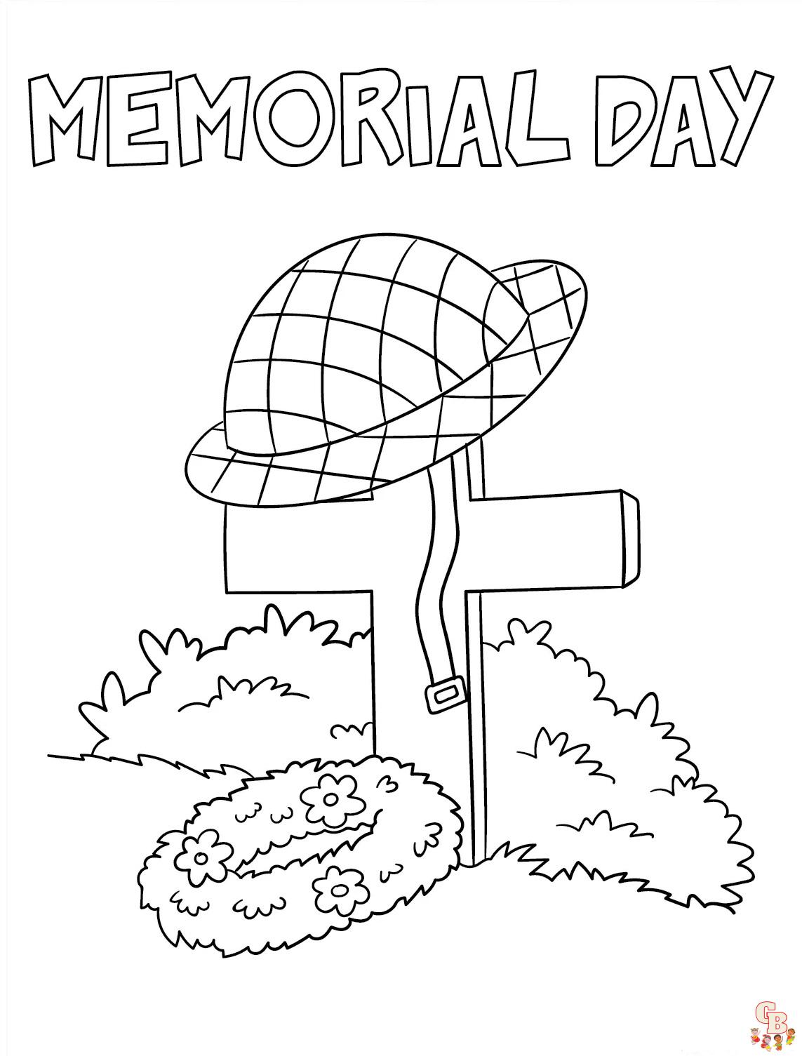 Free printable memorial day coloring pages for kids