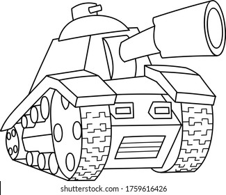 Hakuun coloring page outline cartoon panzer military liittyvã vektorikuva rojaltivapaa