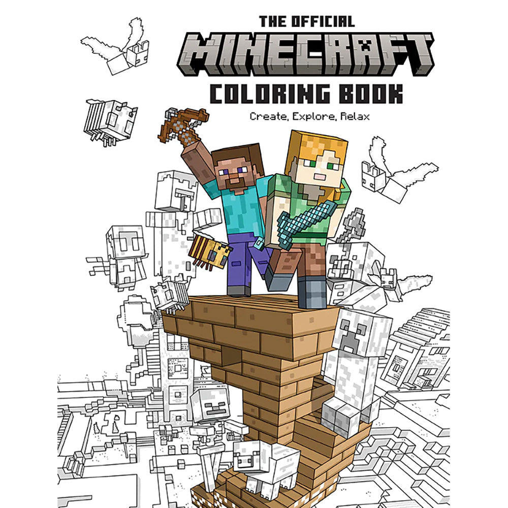 Official coloring book create explore relax official