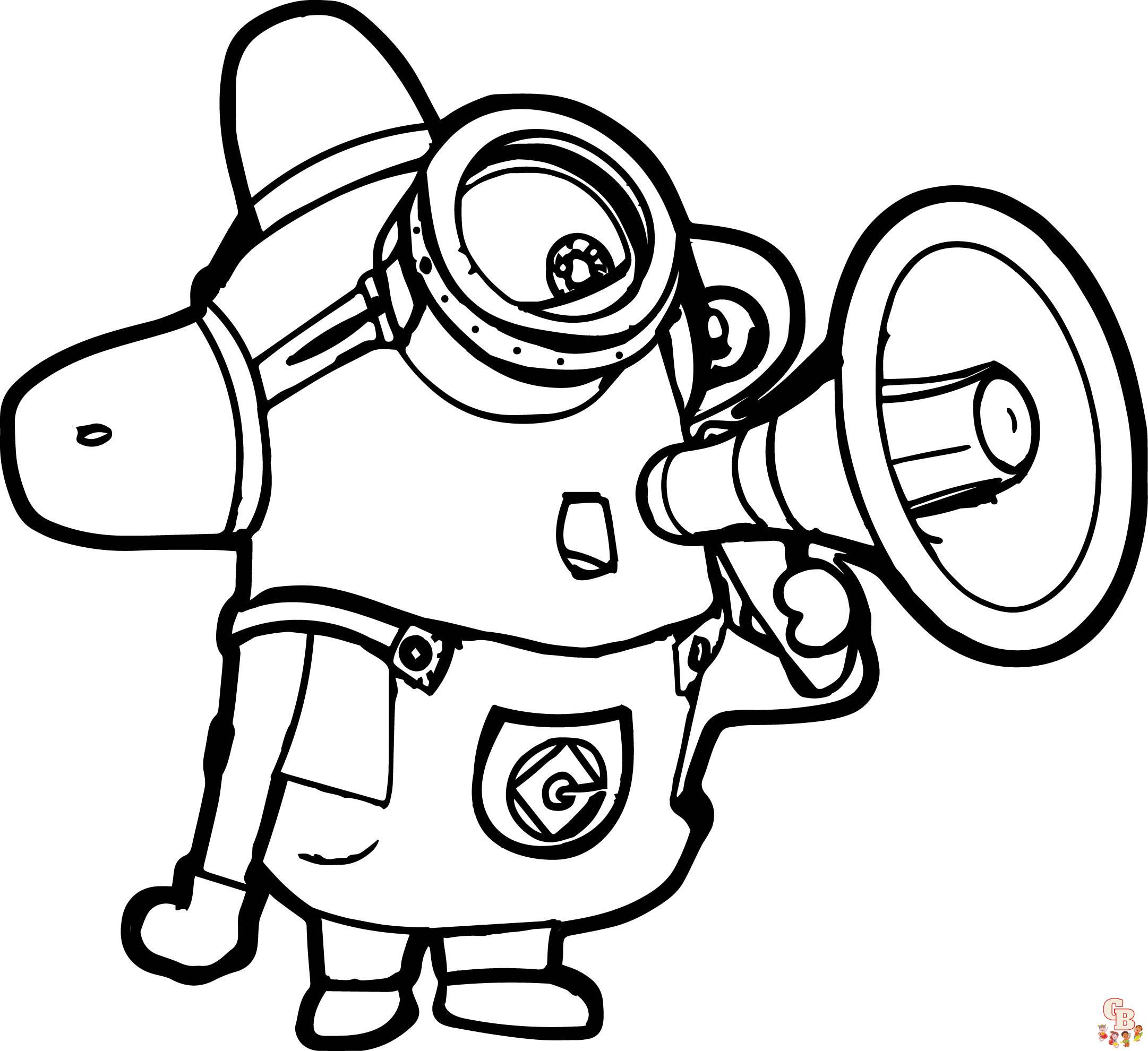 Minions coloring pages free printable sheets for kids