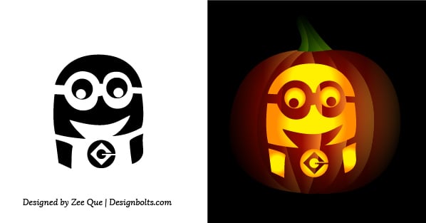 Free simple easy pumpkin carving stencils patterns for kids