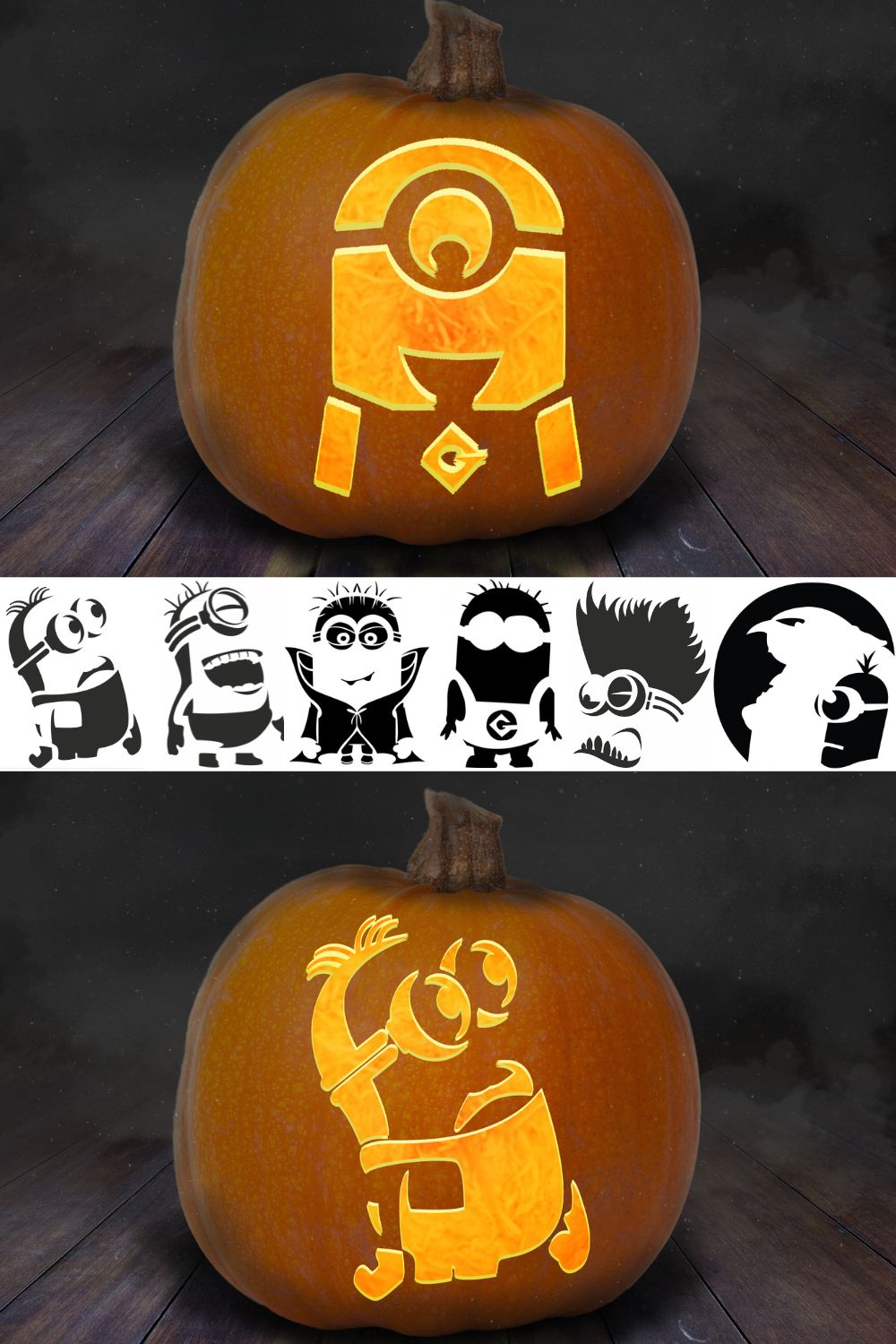 Minion pumpkin stencils amazing printable pumpkin templates